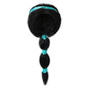 Lovely Mermaid Princess Jasmine Wig For Girls Arabian Long Black Pigtail Wig Halloween Party (Black,One_Size)