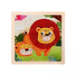 Merishopp 2Xwooden Jigsaw Puzzles Early Learning Educational Toys For Kids Toddlers Lion| Developmental Baby Toys | Baby Learnin