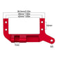 RC TRX4 Servo on Axle Mount,TRX4 SOA Mount 4-Link Suspension for 1/10 RC Crawler Car TRX-4 Aluminum Upgrade Parts (Red)