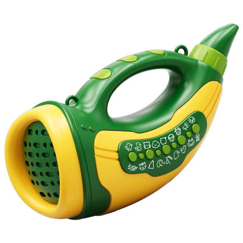 Kids Animal Whistle Toy With High Fidelity Speaker, Abs Material, Replaceable Air Outlet, Pink And Green
