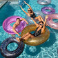 PoolCandy Jumbo Pool Tube, 48, Black Onyx Glitter