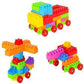 Satsun 60+ Pcs Building Blocks Toy Set Creative Learning Educational & Intellectual Block Toys (Multicolor)