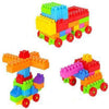 Satsun 60+ Pcs Building Blocks Toy Set Creative Learning Educational & Intellectual Block Toys (Multicolor)