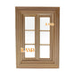 Iland Dollhouse Window, 1/12 Scale Accessories, Wooden Window Panes & Trims (Classic Push-Out)