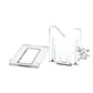 Onfireguy (10) 2'' Adjustable Two Part Adjustable Clear Acrylic Plastic Display Stand Easel For Mineral Fossil Slice Agate Slab