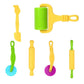 Excluzo 6Pcs Multifunctional Diy Handheld Roller Toy Clay Rolling Pin Dough Tool For Children Kids Craft Decor