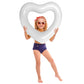 Kid White Heart Pool Float Kid Pool Floats  Water Fun Beach Party Toys for Kids Birthday Scene Layout Props 18 in  White?