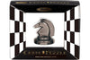 Hanayama Chess Piece Puzzle - Black Metal Knight Decorative Model 473677