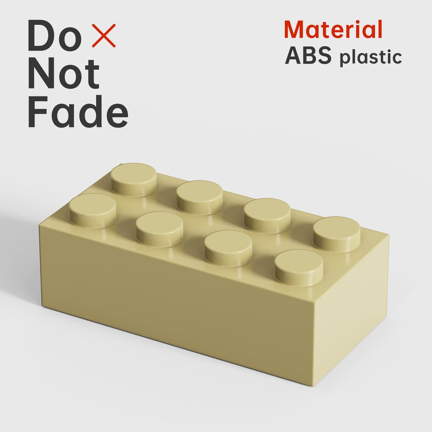 Classic Building Bricks 100 Pieces 2X4 Apricot Yellow, Classic Brick Block Parts And Pieces 3001, Compatible With Lego, Age 6+ C