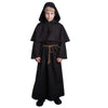 Vzqi Medieval Monk Robe For Kids Renaissance Priest For Boy Halloween Cosplay Costume Cloak S