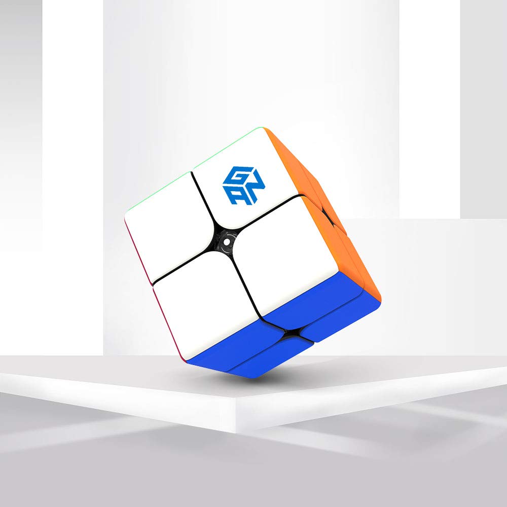 GAN 249 V2 2x2 Speed Cube - Stickerless Magic Cube Puzzle Toy, 49mm Standard