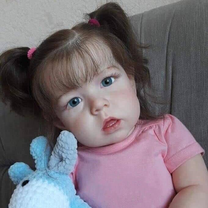 Pinky Reborn Toddler Baby Dolls Girl 28 Inch Realistic Baby Dolls Toy Gift for Kids 3+