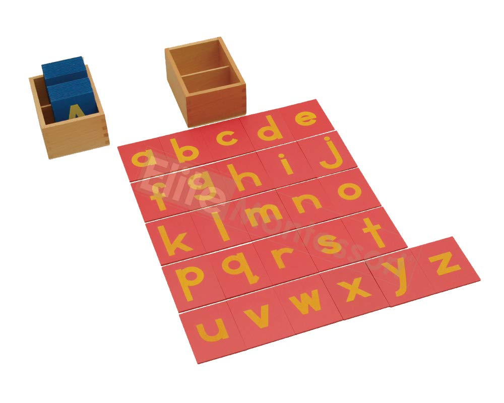 Elite Montessori Lower And Capital Case Sandpaper Letters With Boxes