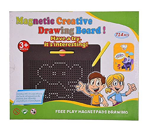 Shyam Creation Magnetic Drawing Board Educational Toy  Sketch Pad for Kids, Draw Freely Doodle Pad with Magnetic Balls for 3+ K