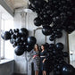 Bezente 36 Inch Black Giant Balloons - 8 Pack Jumbo Latex Balloons for Photo Shoots, Birthdays, and Parties