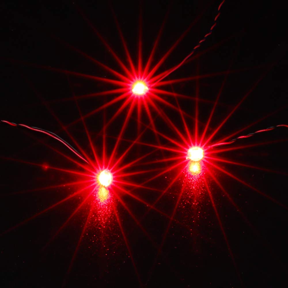Briksmax Led Dot Lights 30Cm Red Dot Ligths For Diy Lego/Moc Lighting(3 Pack)