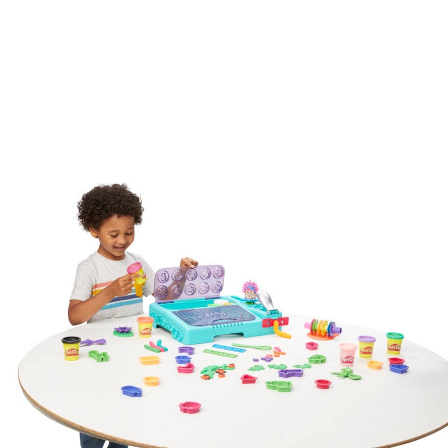 Play-Doh Set On The Go Imagine and Store Studio, with 30 Tools and 10 Cans of Modeling Compound, Travel Toys for 3 Year Old Girl