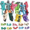 HOPANDOS Number Robots Transformers Toys for Kids Ages 3-8, 12.3'' Giant Buildable Robot Set, Number Blocks for Learning & Play,