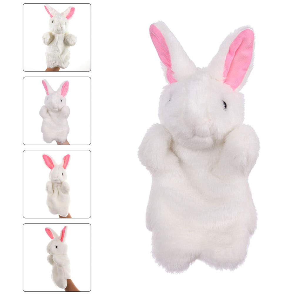 Rabbit Puppet Hand Puppets Easter Bunny Rabbit Hand Puppet Plush Animal Toys Easter Kids for Imaginative Pretend Play Stocking S