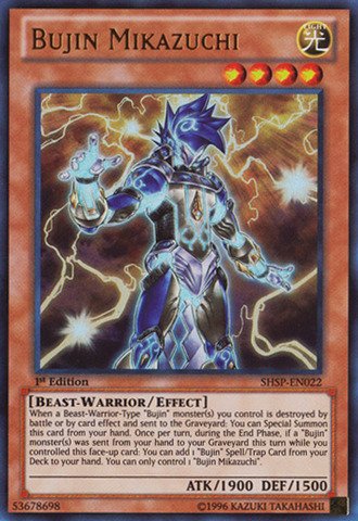 Yu-Gi-Oh! - Bujin Mikazuchi (Shsp-En022) - Shadow Specters - 1St Edition - Ultra Rare