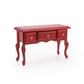 Miniature Table 1:12 Furniture For Dollhouse Accessories Writing Desk With 3 Drawers Miniature Room Ornaments Living Room Bedroo