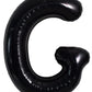 Toniful 40 Inch Large Black G Letter Balloons Jumbo Helium Balloons,Foil Mylar Big Alphabet Balloons For Birthday Party Annivers