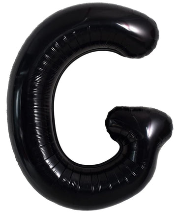 Toniful 40 Inch Large Black G Letter Balloons Jumbo Helium Balloons,Foil Mylar Big Alphabet Balloons For Birthday Party Annivers