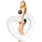 Heart Swimming Pool Float  mature-themed Heart Pool Floats  Water Fun Beach Party Toys for Aults Birthday Scene Layout Props. (47 in White)