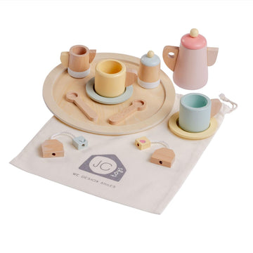 Jc Toys Parfait Collection | Real Wood 12 Piece Tea Party Set | For Dolls And Stuffed Animals Ages 3+ | Twiggly Toys