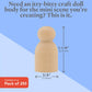 Miniature Wooden Peg Dolls 1-1/8 inch, Pack of 250 Small Peg Dolls for Crafting, Miniature Figures, and Small World Play
