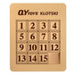 Bromocube Qy Magnetic Klotski Puzzle Sliding Block Game Jigsaw Puzzles Cube Fun Digital Puzzles Toys For Kids (4X4 Klotski 15-Di