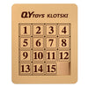 Bromocube Qy Magnetic Klotski Puzzle Sliding Block Game Jigsaw Puzzles Cube Fun Digital Puzzles Toys For Kids (4X4 Klotski 15-Di