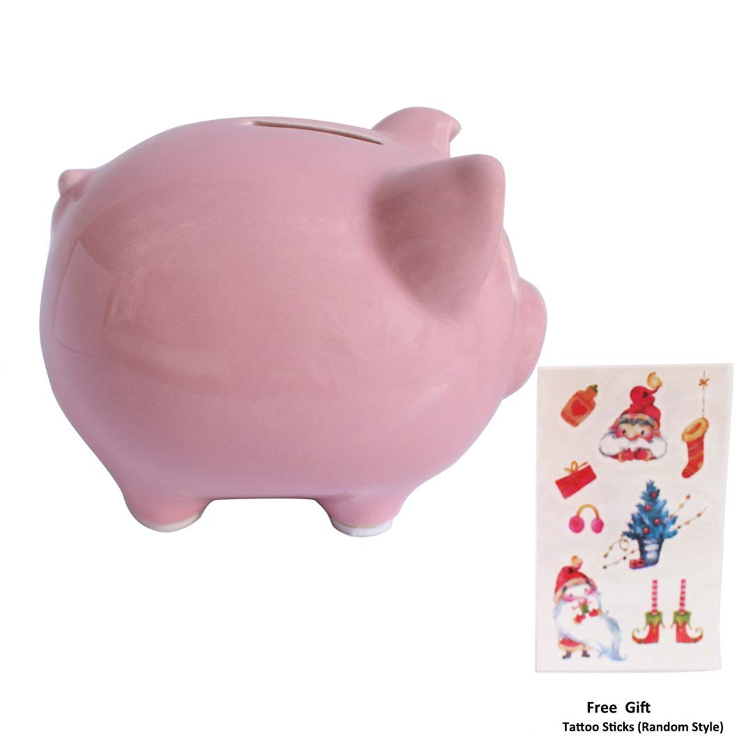 Pink Piggy Banks  Piggy Bank for Girls Boys Kids A New for White Piggy Bank for Boys Girls Kids mature-themed Coin Bank (Pink)