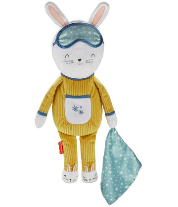 Fisher-Price Little People Toddler Toy Hoppy Dreams Soother & Sleep Trainer Plush Sound Machine With Music & Lights For Kids Ages 18+ Months