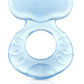 Nuby Silicone Teethe-Eez Teether With Bristles (Blue-2 Count)