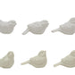 Creative Co-Op Set of 6 White Ceramic Birds - 2.5" Decorative Figurines, Model DE5729
