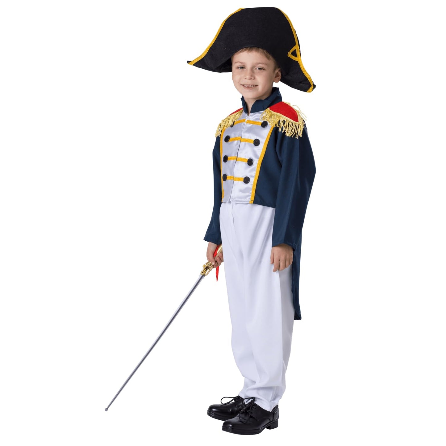 Dress Up America General Costume For Kids - Napoleon Bonaparte Costume Set For Boys - Historical Dress Up (Medium)