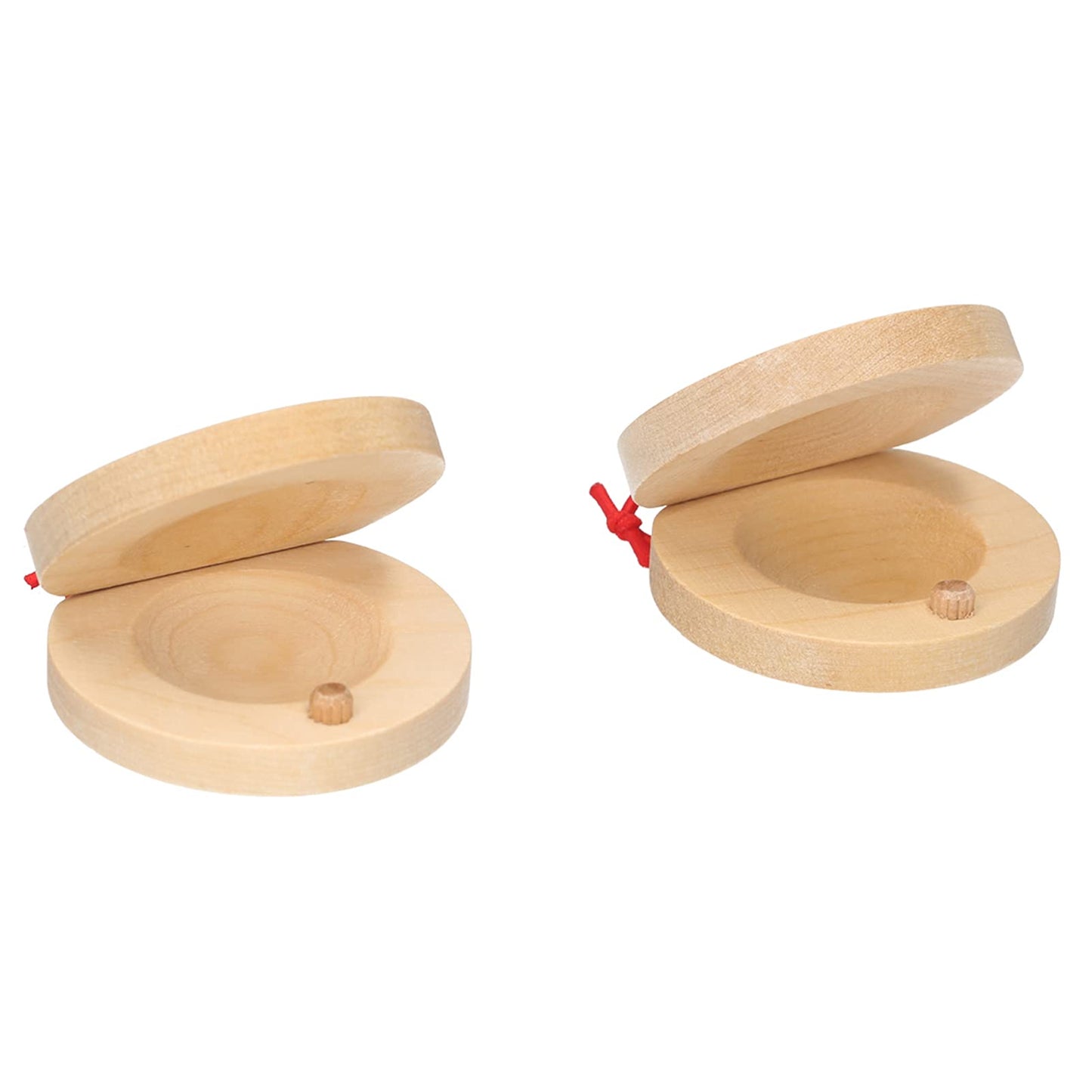 Leepesx Pair Of Castanets Wooden Castanet Finger Clappers Musical Instrument