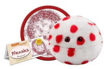 Giantmicrobes Measles Plush, Pediatrician Gifts, Funny Doctor Gifts, Biology Gifts, Public Health, Immunologist Gifts, Epidemiol