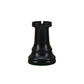 WE Games Dark Rook Replacement Chess Piece - Plastic, Felt Bottom, Classic Design, Model 04-1237