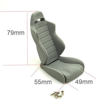 Raidenracing 1/10 Scale Realistic RC Crawler Truck Rubber Seats Chair SCX10 II III Wraith Body Accessories 2pcs