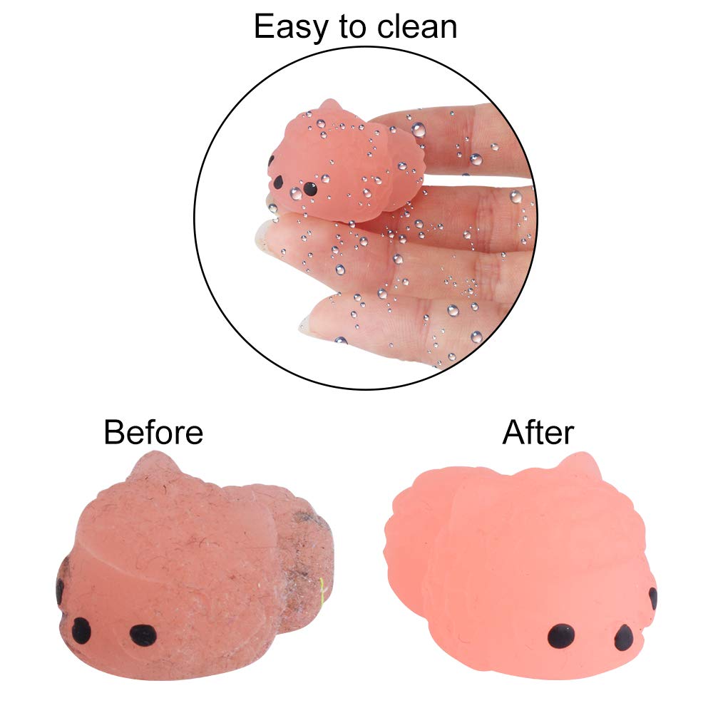 Outee 30 Pcs Mochi Animals Toys Glow In The Dark Mochi Toys Mini Stress Relief Toys Mochi Cat Relief Stress Toys Easter Gifts