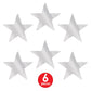 Beistle , 6 Piece Jumbo Foil Star Cutouts, 20 (Silver)