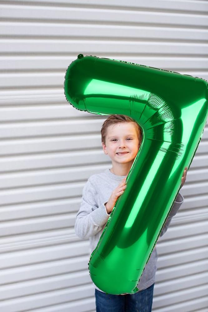Dark Green 9 Balloon Number 40 Inch, Large Foil Mylar Balloons Decorations For 9 19 90 Birthday Party, Engagement, Wedding, Anni