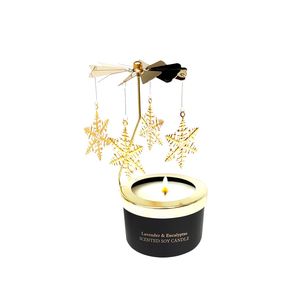 Mexiblanke Rotatable Scented Candle - Small White Soy Wax Gift for Women, Unique Birthday & Mother's Day Present, Model MXB-SN100