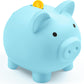 Piggy Bank For Kids Adults, Vcertcpl Unbreakable Plastic Piggy Bank Coin Bank Money Saving Box For Cash Saving, Kids Bank Money Jar Adults, Piggy Bank For Boys Girls, Gift Toys Banks For Kids (Blue)