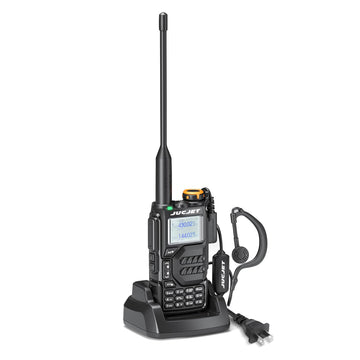 JUCJET UV-K5 Rechargeable Long Range Two-Way Radios with 200 Channels, Walkie Talkies for Adults with LED Flashlight VOX Scan LC