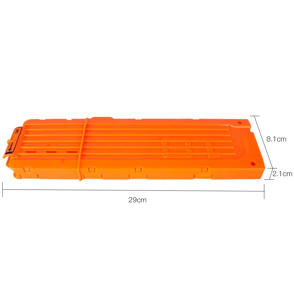 2 Pack 18-Dart Quick Reload Clip And 40 Dart Refill Pack For Nerf N-Strike Elite Series (Orange)