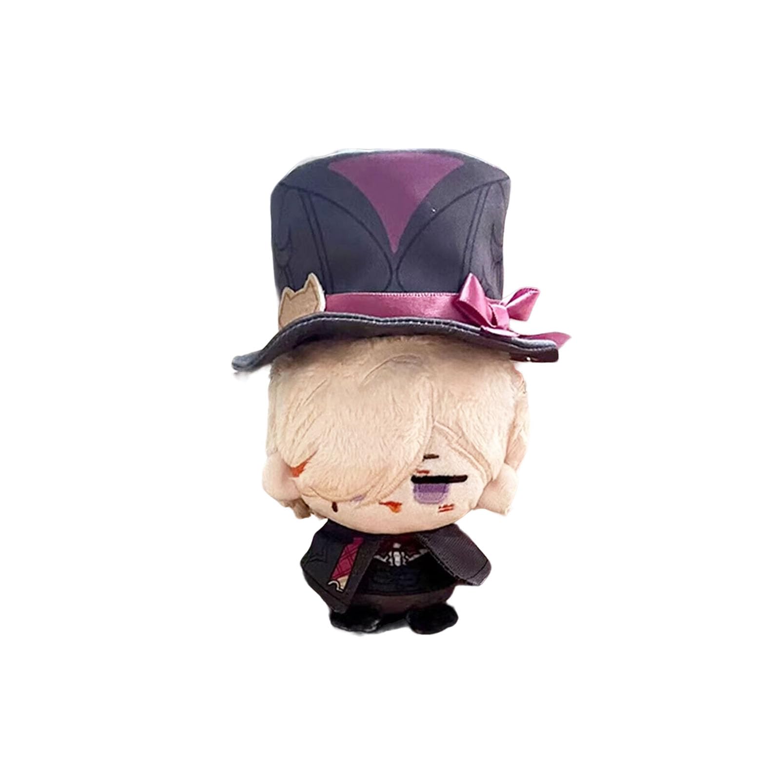 Calembou Anime Plush Keychain For Backpack, 4'' Cute Chibi Plush Figure, Furina Lyney Neuvillette Plush For Fans (Lyney)