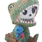 Furrybones Rex Signature Skeleton In Tyrannosaurus Rex Costume With Blue Dinosaur Doll